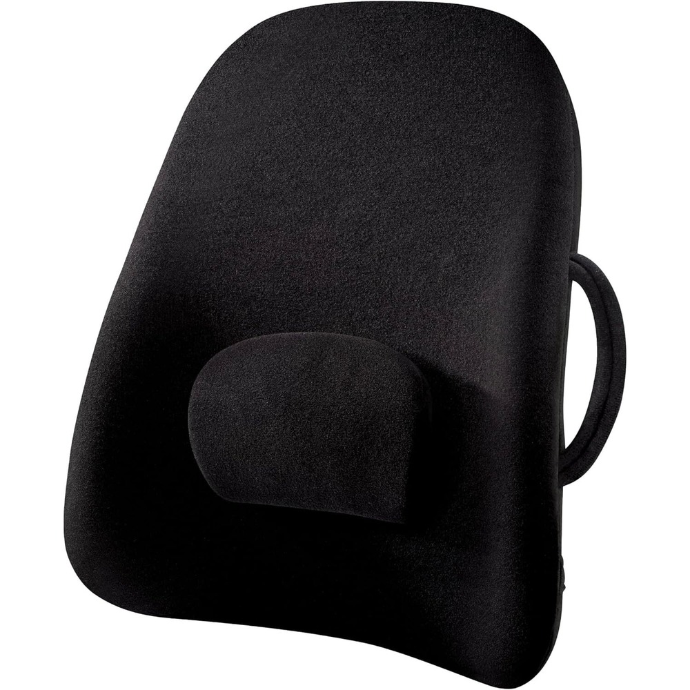 ObusForme Lowback Backrest Support Lumbar Pillow Portable Chair Posture Black